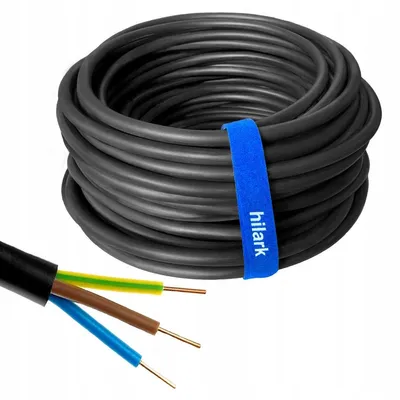 Produktbild von NYY-J Kabel 3x2,5mm² 30m schwarz UV-beständig für Außen- & Innenbereich 0,6/1kV