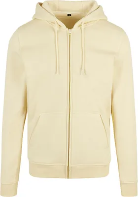 Produktbild von Build Your Brand BY012 | Heavy Zip Hoody - Farbe: Soft Yellow - Größe: XL