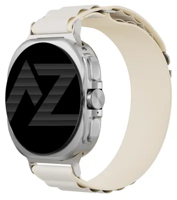 Image de Bracelet en nylon Accezz pour montres connectées Samsung Galaxy Watch Ultra 2 (2026) / Ultra (2024/2025) - Motifs étoilés
