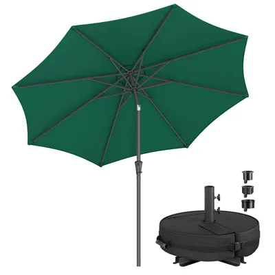 Produktbild von SONGMICS Terrassenschirm 300 cm, UV-Schutz UPF 50+, Sonnenschirm klappbar mit Kurbel, für Balkon, Pool, ohne Ständer, grün
