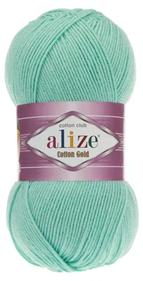 100g Strickgarn Alize Cotton Gold Uni Klassikgarn Häkelgarn seegrün