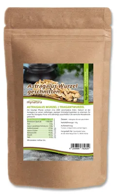 Produktbild von Mynatura Astragalus Wurzel geschnitten im Beutel (ab 100g) - 100g