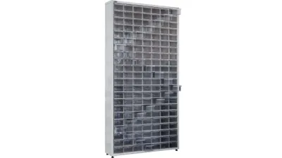 Zdjęcie produktu dla UHL-MASH Szafa warsztatowa OSM-18-154 180x80x23cm z kuwetami plastik., 154 pojemników/szufladek, do garażu, na śruby i drobne przedmioty, Organizer