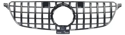 Imagen del producto de Rejilla del radiador, color brillante, para Mercedes Benz GLE W166, modelos 2015-2019, fabricada en plástico ABS