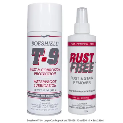 Immagine prodotto di Set Boeshield T-9 & RustFree – Rimuovere la ruggine, proteggere e lubrificare