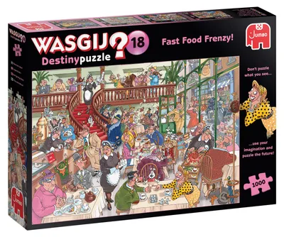 Produktbild von Jumbo Puzzle 1000 Wasgij Destiny Fast Food Frenzy 12+ Yearbeschädigt