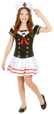 Immagine prodotto di Costume da marinaio per bambini nero-bianco-rosso - 134/140 (10-12 anni)