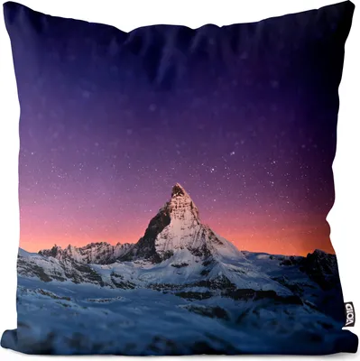 Produktbild von VOID Matterhorn Schweiz Berge Kissenbezug Kissenhülle Sofakissen Kissen Deko Outdoor-Kissen Dekokissen