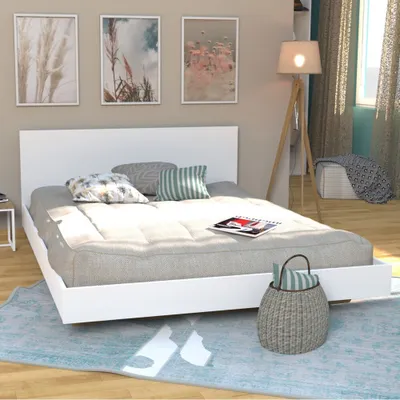 Produktbild von BETT LOFT MIT KOPFTEIL/ Bett 160x200 - Weiß