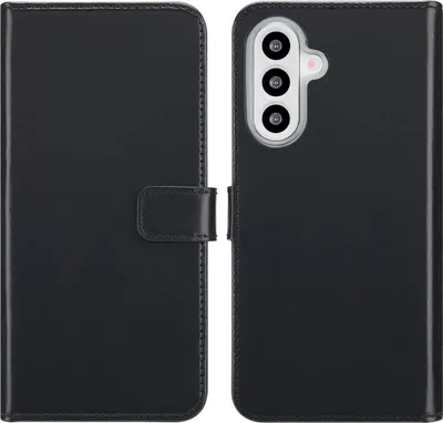 Image de Selencia Bibliothèque en cuir véritable pour le Samsung Galaxy A26 - Noir