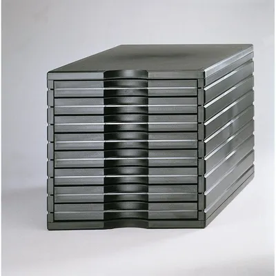 Produktbild von Styro 238-8401.95, 8 Schublade(n), Schwarz, Polystyrene, Einfarbig, Schwarz, 25 cm