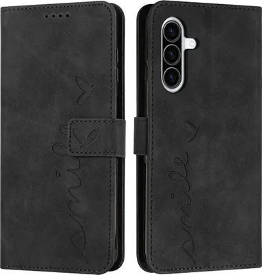 Produktbild von Samsung Galaxy A36 Hülle - Coverup Smile Klapphülle - Schwarz