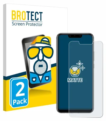 A product shot of a screen protector packaging and a smartphone with a screen protector applied.