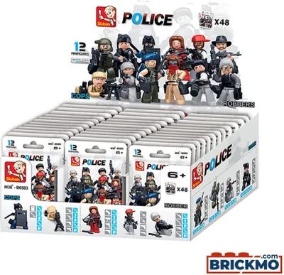 Image de Sluban Minifigures "Police/ Voleurs" Sac de briques