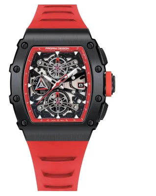 Produktbild von Herrenuhr Pagani Design Fusc, Chronograph, Rot / Schwarz