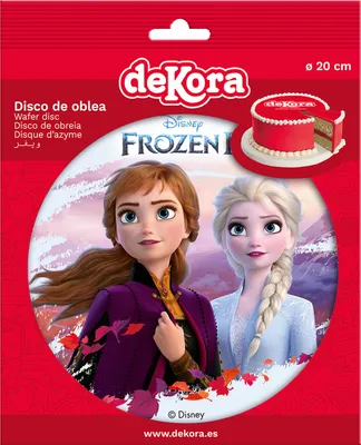 Produktbild von Essbares Papier Frozen 2 Anna und Elsa 20cm