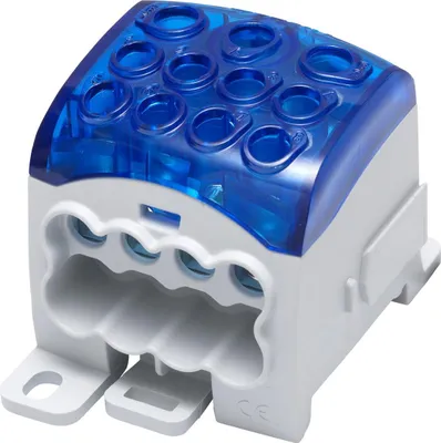 Produktbild von Universalverteilerblock SUB 270 Al/Cu 82070 SIMBLOCK, blau