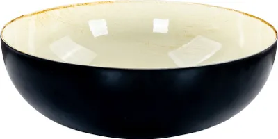 Produktbild von Schale Rund Ø30cm Schwarz Creme Schüssel Antik Dekoschale Tischdeko Aufbewahrung