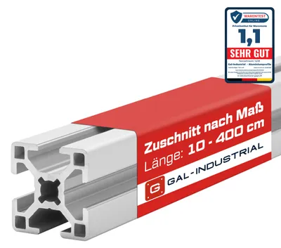 Produktbild von GAL-INDUSTRIAL | Konstruktionsprofil Aluminium Montageprofil – 30x30mm - 10cm - Zuschnitt nach Maß