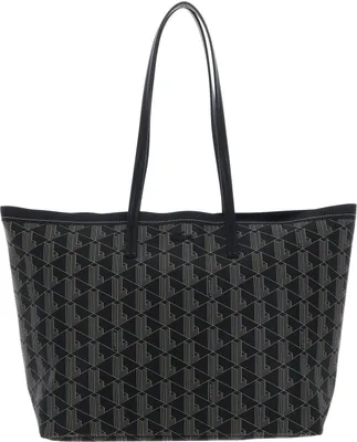 Produktbild von LACOSTE Schultertasche Shopper Shopping Bag Mono Noir Beige schwarz