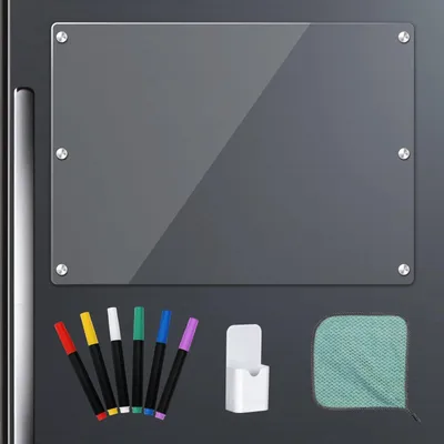 Productafbeelding van Magnetisch Acryl Whiteboard en Kalender voor Koelkast 43 x 30 cm