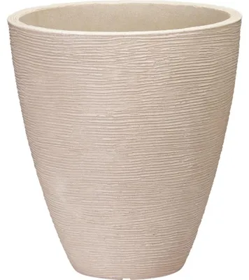 Obrázok produktu pre Rebríkový kvetináč, priemer 39 x 42 cm, pieskovej farby
