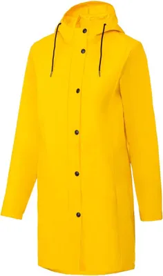 Produktbild von Crivit Damen Regenparka verlängerter Rücken Regenjacke Gelb 38