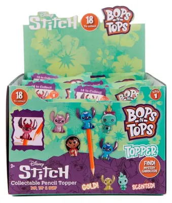 Produktbild von Cyp Brands Lilo & Stitch Bops & Tops Toppers Display 12 Einheiten One Size