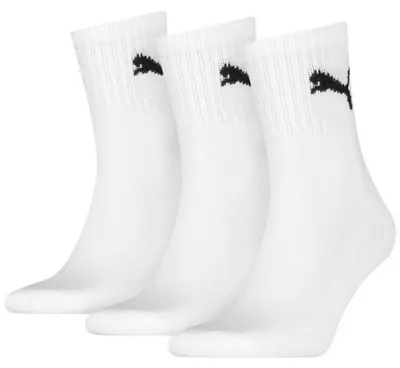 Obrázok produktu pre Puma Short Crew športové ponožky, 3-pack, biela: veľkosť 39-42. Veľkosť: 39-42