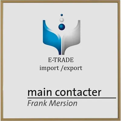 Produktbild von MADRID Bronze Line Türschild 150, selbstklebend, Format: 150,5x150,5 mm