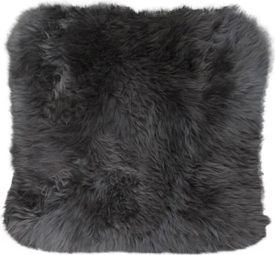 Zdjęcie produktu dla Heitmann Felle Lammfell-Kissen mit Reißverschluss Fellmaß ca. 45x45 cm, Farbe: Anthrazit 403AN