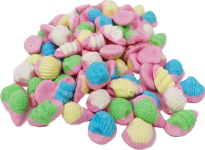 Immagine prodotto di Gomma da masticare frutta schiuma zucchero colorato conchiglie e frutti di mare 300g
