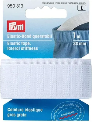 Obrázek produktu pro Pruženka tužší na šířku, 30 mm, bílá, 1 m