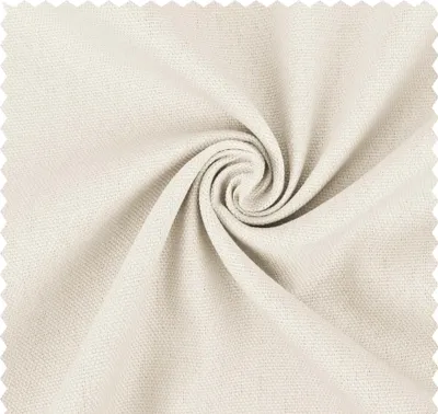 Produktbild von Canvas Stoff Meterware creme, robuste Baumwolle uni, reißfester Taschenstoff *Ab 50cm