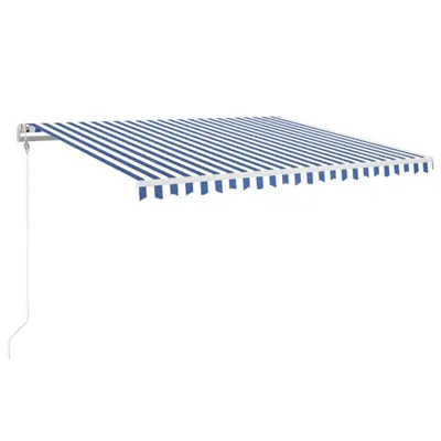 Obrázok produktu pre automatická vysúvacia markíza vidaXL 400x350 cm modrá a biela