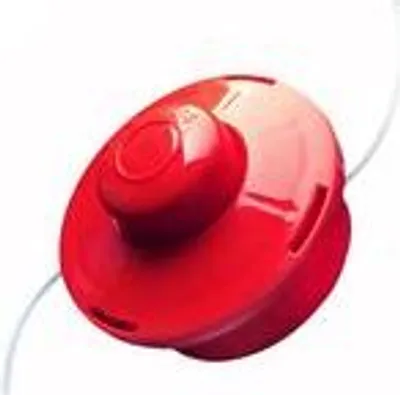 Produktbild von NEMAXX® FS2 Tap & Go Fadenkopf Tippautomatik Doppelfaden 1er-Set – Motorsense/Freischneider – M10x1,25 Linksgewinde, 2 mm, Schnittkreis 380 mm – Rot
