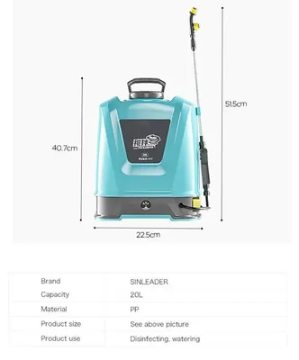 Produktbild von Elektrischer Rückensprüher 20 l - Doppelpumpe - Hochdruck - Landwirtschaft & Garten - Pestizidsprüher - Desinfektion