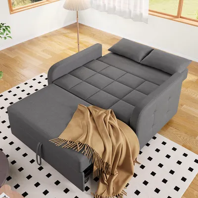 Produktbild von STILVORA Schlafsofa mit verstellbarer Rückenlehne, Klappsofa mit multifunktionaler Nutzung, Sofa Bett für kleine Wohnungen und Studentenwohnheime