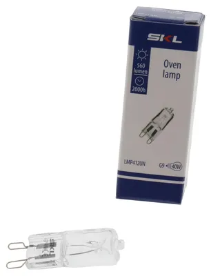 Obrázok produktu pre Univerzálna žiarovka 230 V, 40 W, G9 do rúry, kompatibilná so značkami Smeg, Bosch, Electrolux a ďalšími.