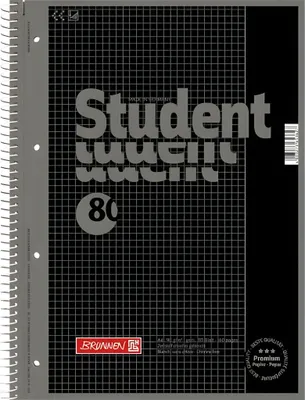 Produktbild von BRUNNEN Collegeblock A4 onyx Lineatur 26 1067926190