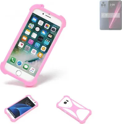 Produktbild von K-S-Trade Handy Hülle kompatibel mit T-Mobile REVVL 6 Schutz Hülle Bumper Silikon Schutz Hülle Cover Case Silikoncase Silikonbumper TPU Softcase