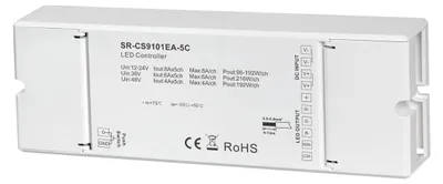 Produktbild von SR-CS9101EA-5C Casambi LED Controller 5-Kanal 8A, Bluetooth Mesh 12-48V DC, RGBCCT 7-in-1