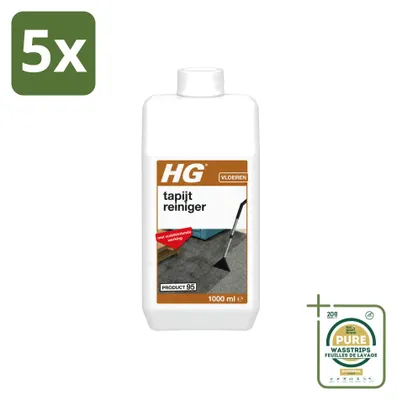Produktbild von 5 x  HG Tapijtreiniger mit schmutzabweisender Wirkung 1L - Vorratspackung - 5 Stücke