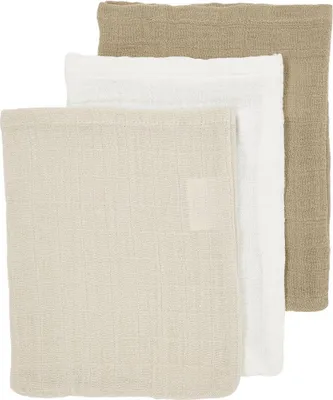 Produktbild von Meyco Waschhandschuh 3er Pack Musselin 20 x 17