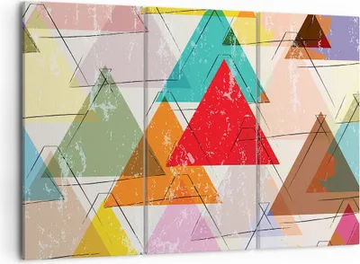 Produktbild von Bild auf Leinwand - Leinwandbild - Abstraktion modern - 105x70cm - Wand Bild - Wanddeko - Leinwanddruck - Bilder - Kunstdruck - Wanddekoration - Leinwand bilder - Wandkunst - CE105x70-3685