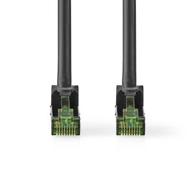 Produktbild von Nedis CAT7-Netzwerkkabel - S/FTP - RJ45 Stecker - RJ45 Stecker - 10.0 m - Snagless - Rund - LSZH - Schwarz - Umschlag