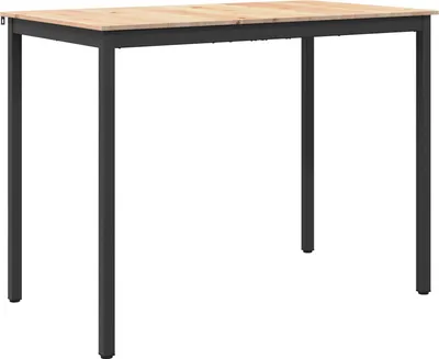 Immagine prodotto di vidaXL Tavolo da bar in legno naturale 140 x 80 x 105 cm in pino massiccio
