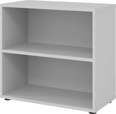 Produktbild von bümö smart Aktenregal - 2 Ordnerhöhen - Nachbildung: Grau