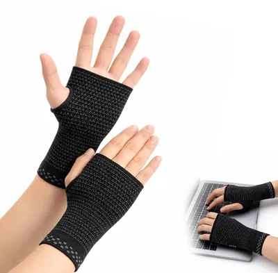 Obrázok produktu pre Polystretchové bandáže pre flexibilnú podporu – Elastická bandáž na ruku – Veľkosť M, čierna