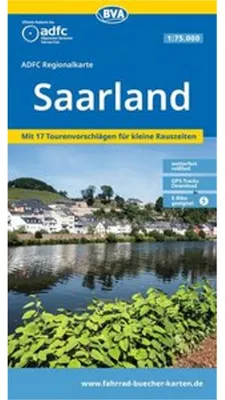 Obrázok produktu pre Regionálna mapa Sárska od spoločnosti BVA ADFC, mierka 1:75 000